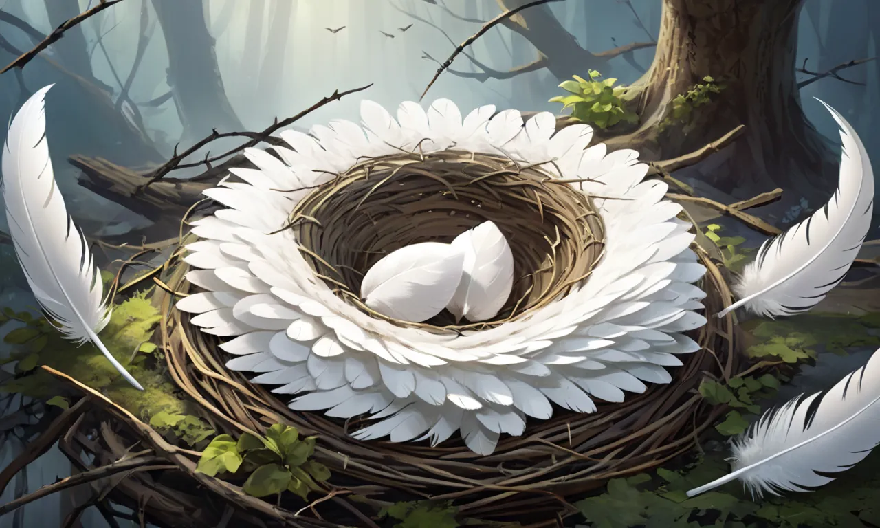 Bird's Nest of White Feathers Dream Meaning 1 bird s nest of white feathers dream meaning