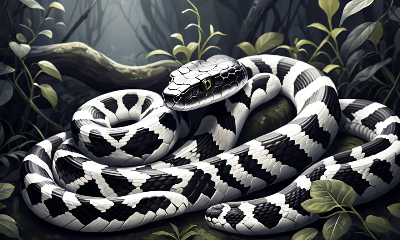 black and white striped snake dream meaning