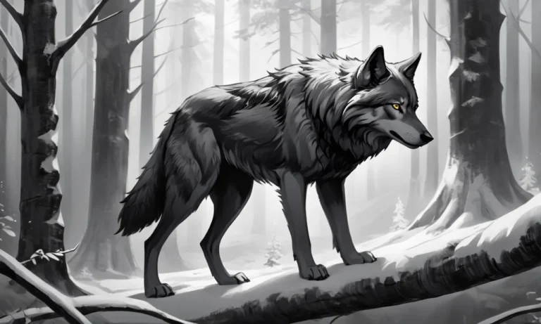 Black And White Wolf Dream Meaning