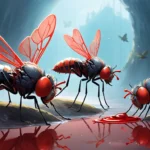 blood flies drinking blood dream meaning