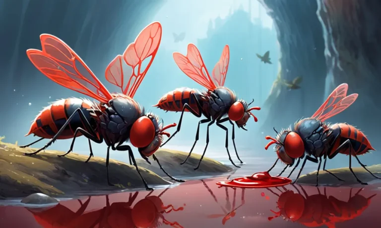 Blood Flies Drinking Blood Dream Meaning