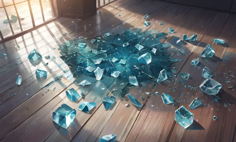 Broken Glass Scattered on The Floor Dream Meaning