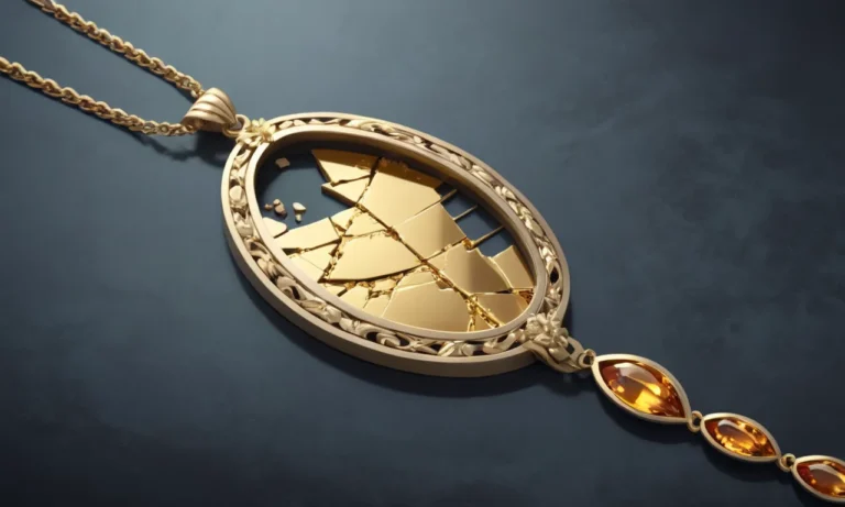 Broken Gold Necklace Dream Meaning