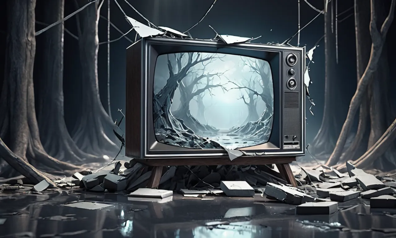 broken tv screen dream meaning