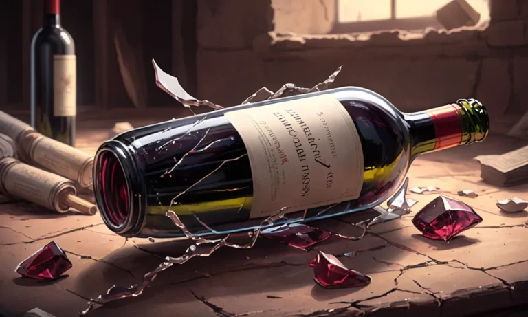 Broken Wine Bottle Dream Meaning