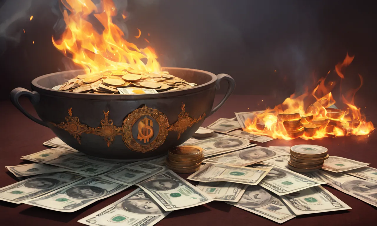 burning money dream meaning