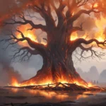 burning tree