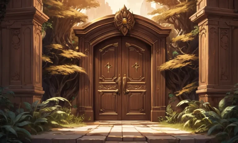 Closing Brown Door Dream Meaning