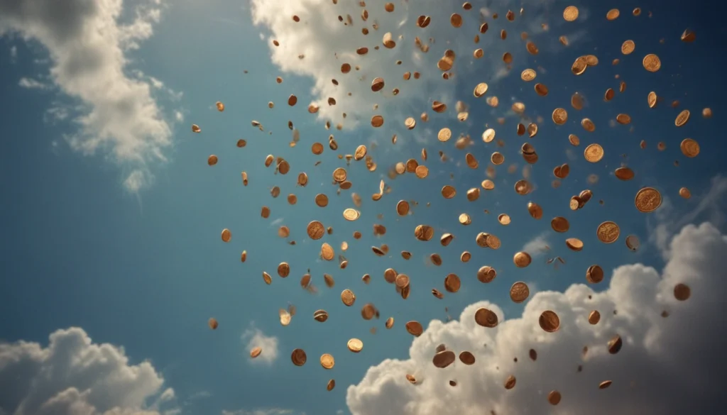 Coins Falling From The Sky Dream Meaning