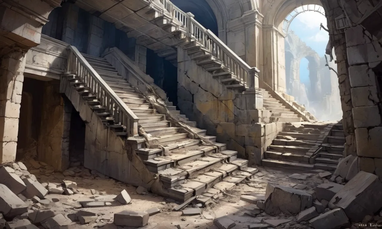 Crumbling Stairs by John Paul Jackson Dream Meaning 1 crumbling stairs by john paul jackson dream meaning