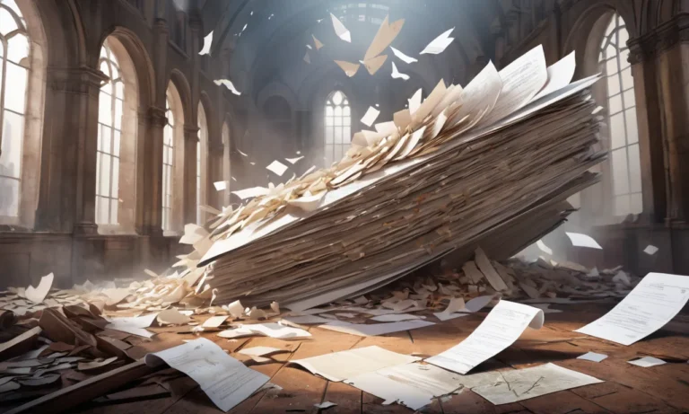 Destroyed Documents Dream Meaning