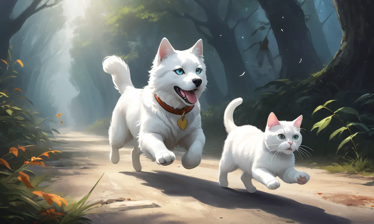 dog chased white cat dream meaning