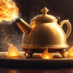 fire pouring from a golden teakettle dream meaning