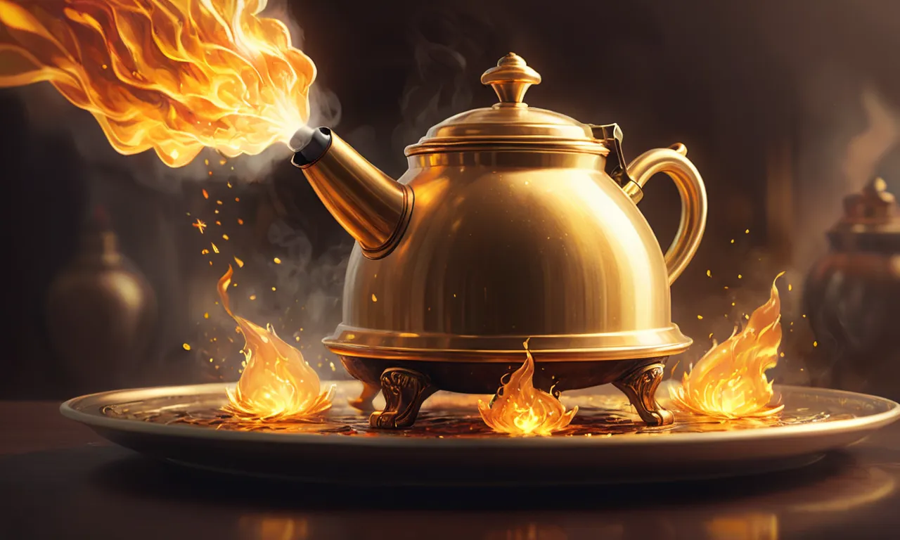 Fire Pouring From A Golden Teakettle Dream Meaning 1 fire pouring from a golden teakettle dream meaning
