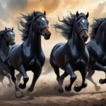 four black horses attack dream meaning