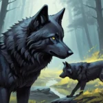 friendly black wolf dream meaning