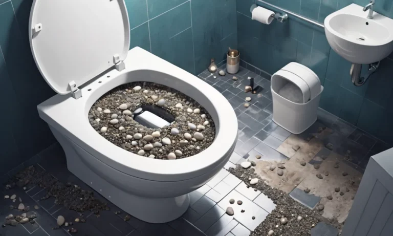 Gravel in Toilet Bowl Dream Meaning