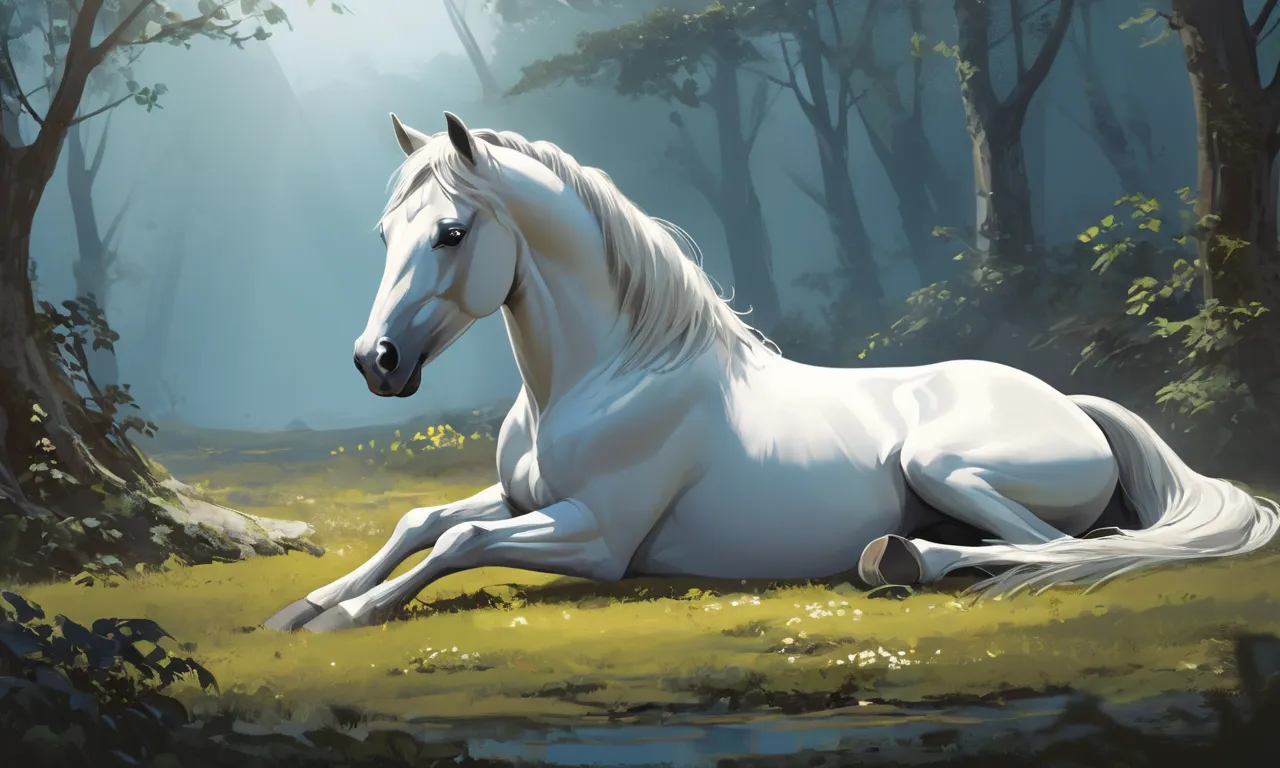 horse lying down dream meaning