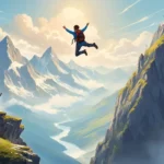 jumping off mountain dream meaning