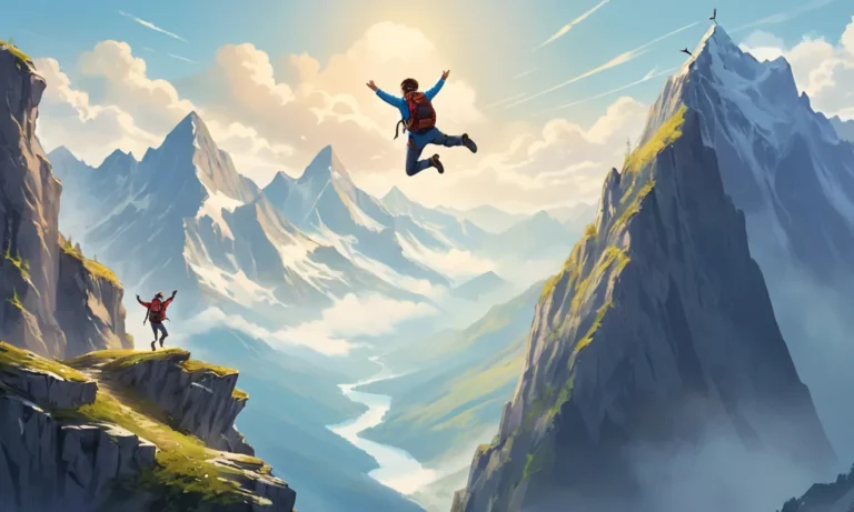 Jumping Off a Mountain Dream Meaning