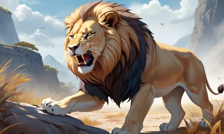 Lion Showing Aggressive Dream Meaning