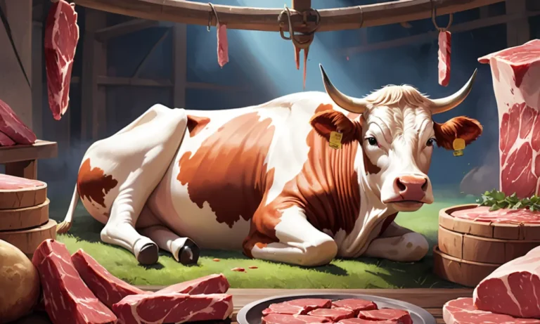 Meat Parts of a Big Cow: Dream Meaning