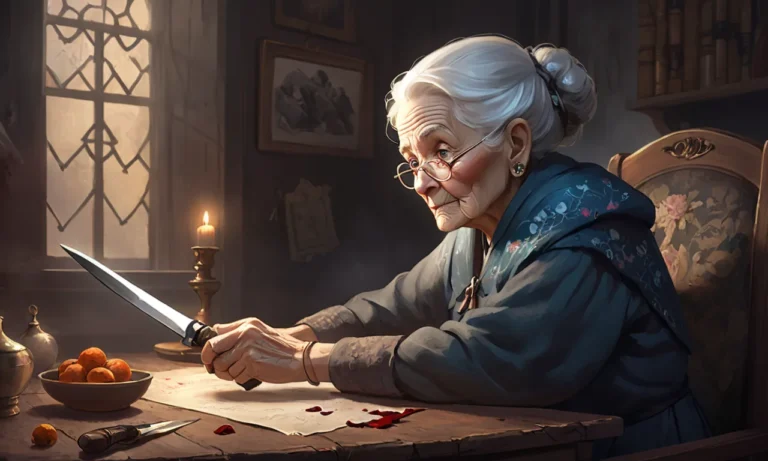 Old Lady With A Knife Dream Meaning