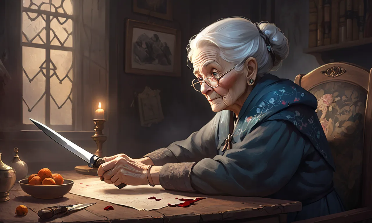 old lady with a knife dream meaning