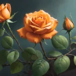 orange rose