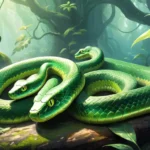 seeing 4 green snakes dream meaning