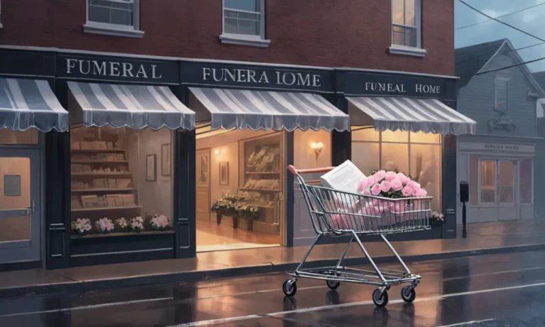 Shopping Cart and Funeral Home