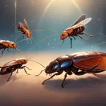 small cockroaches flying around dream meaning