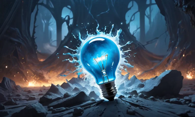 The Blue Light Bulb Exploded Dream Meaning