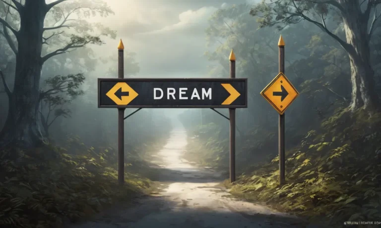 Two One Way Signs Dream Meaning