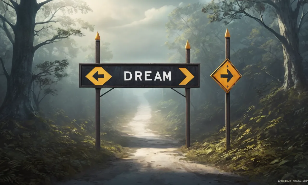 Two One Way Signs Dream Meaning 1 two one way signs dream meaning