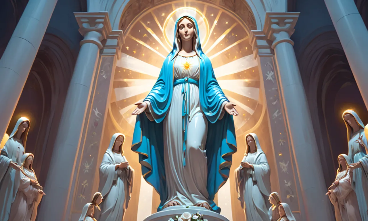 virgin mary statue light dream meaning