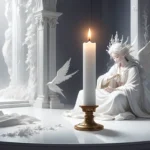 white unlit candle dream meaning