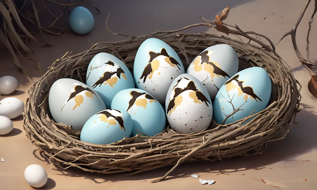 with nine bird eggs and one is broken dream meaning