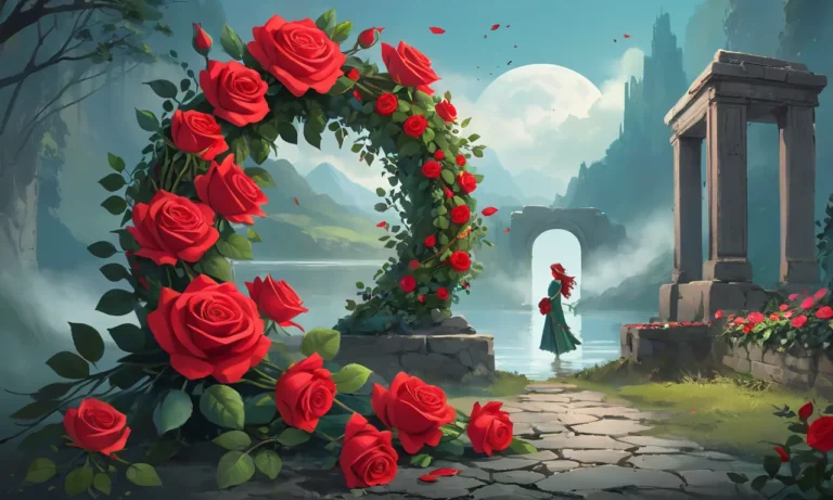 With Red Roses Wreath Dream Meaning