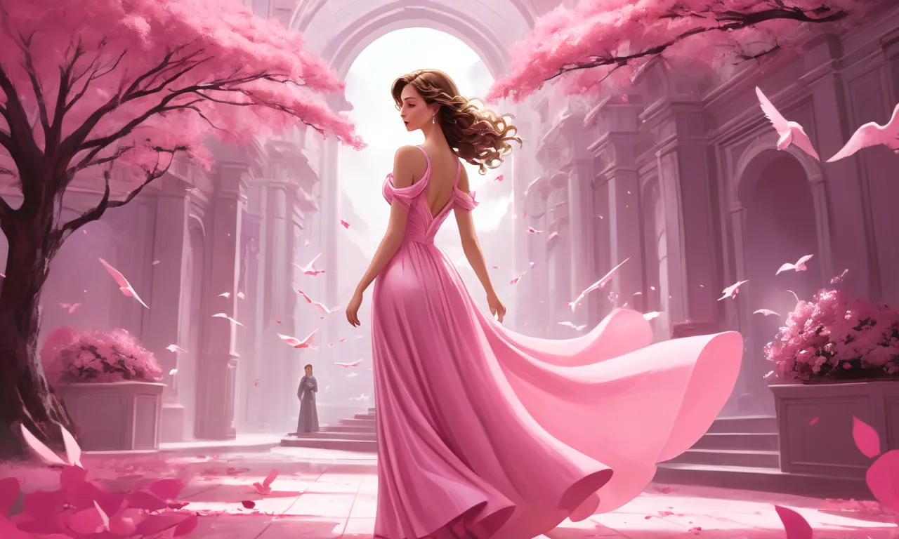 woman in a pink dress dream meaning