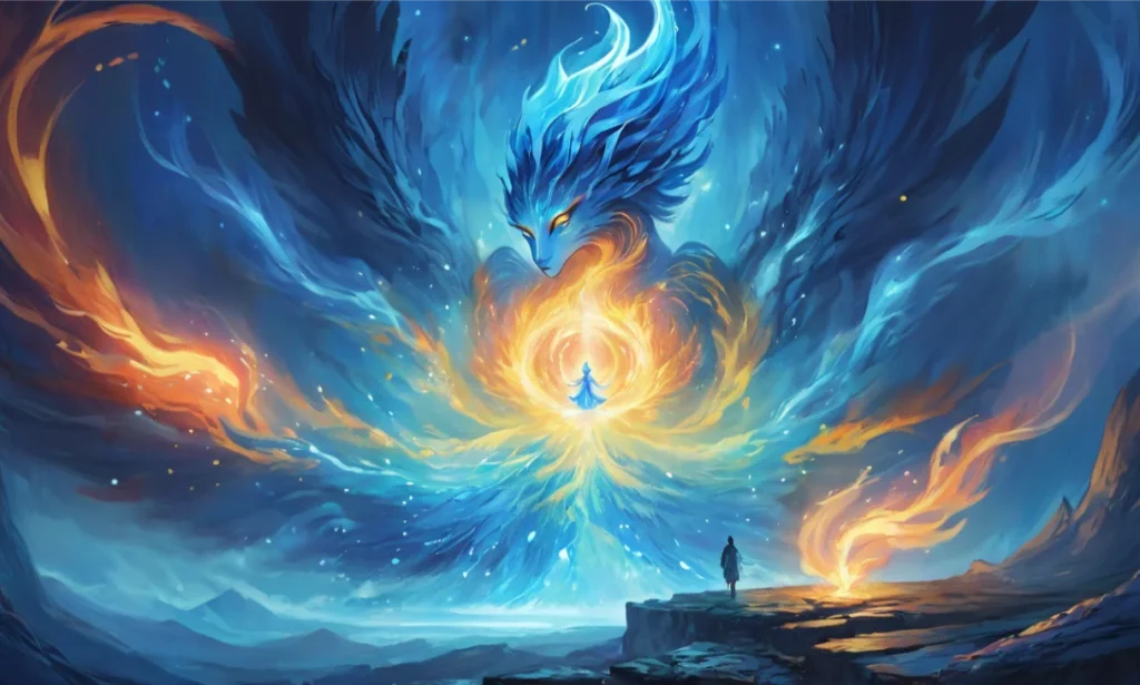 Unique Symbolism of Blue Fire