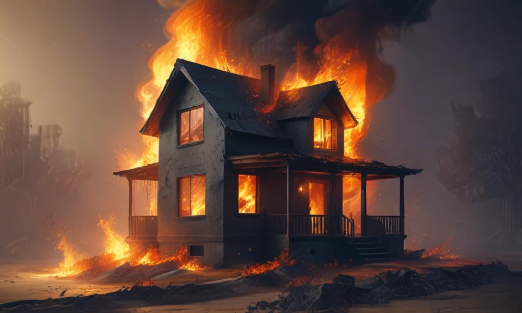 Common Interpretations of a House on Fire Dream