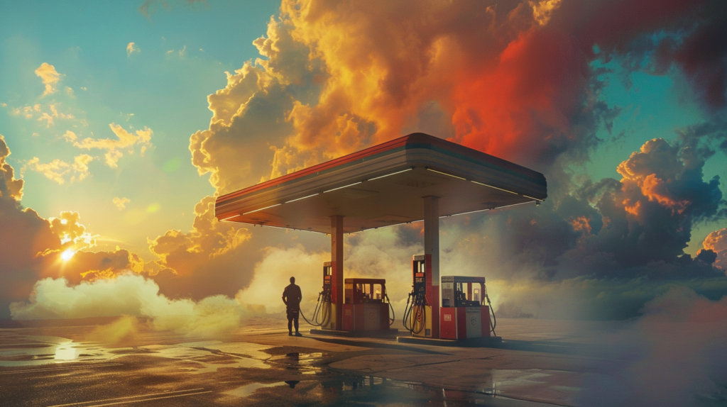 gas station