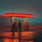 gas station