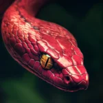 illustration of Red Snake Dream Meaning