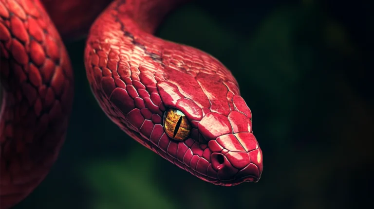 illustration of Red Snake Dream Meaning